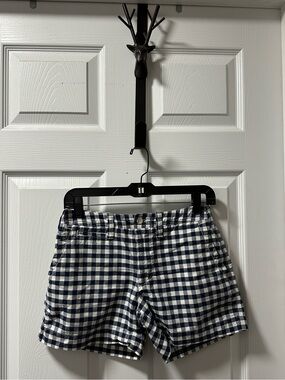 POLO | Navy Gingham Women’s Casual Shorts